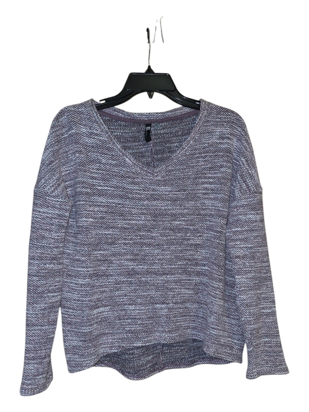 Kut From The Kloth Marled Crew Neck Sweater in Purple & White